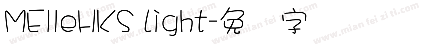 MElleHKS Light字体转换